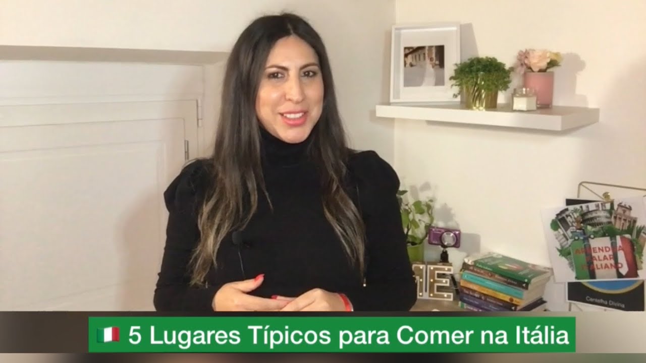🇮🇹 Onde comer na Itália!! 5 lugares típicos! 🇮🇹 #mangiarebene #linguaitaliana