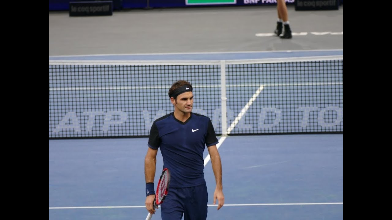 Roger Federer vs John Isner - Court Level View Highlights HD