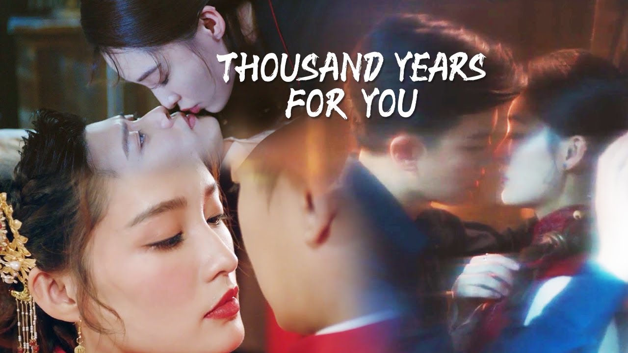 Sweet Compilation Video Of Kiss Scenes With Allen Ren & Li Qin | Thousand Years For You | 请君 | iQIYI