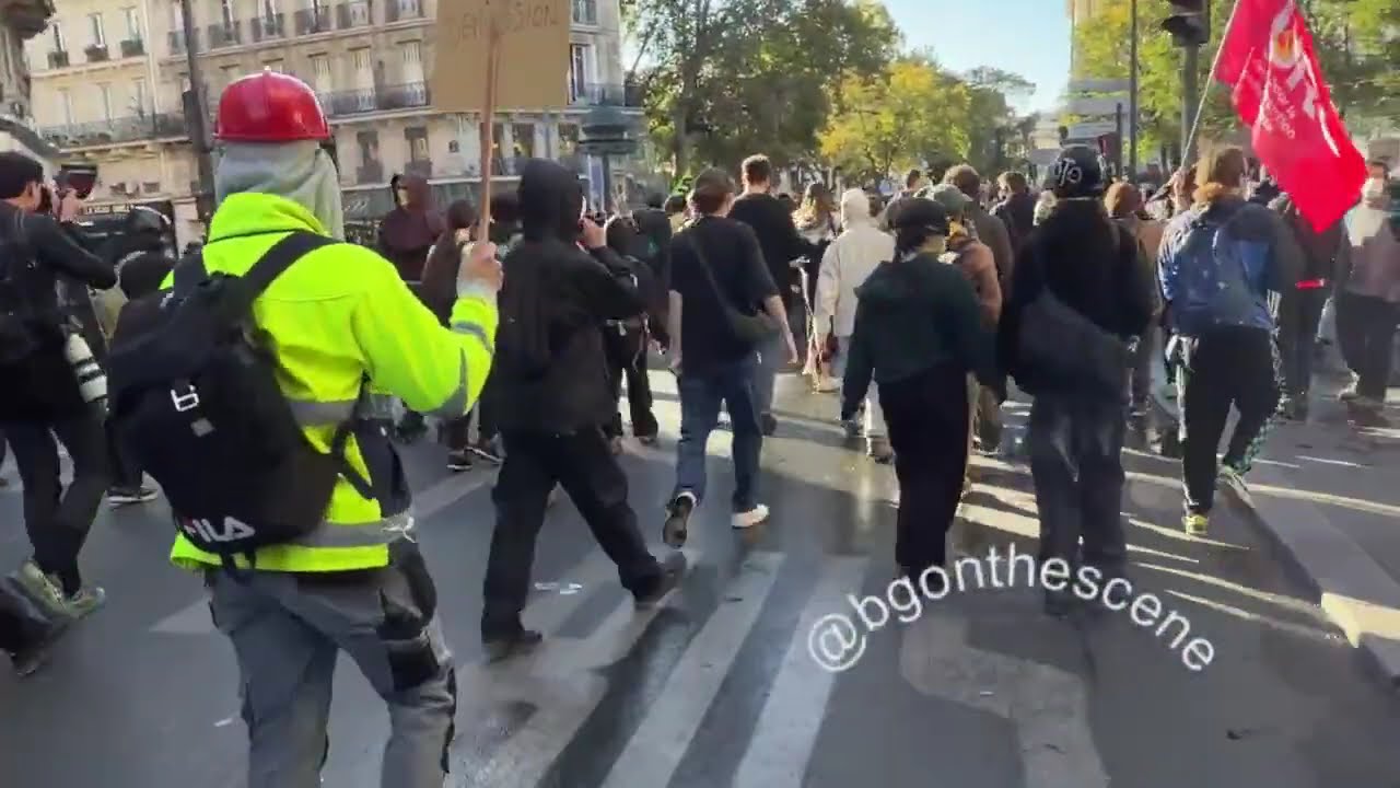 EN DIRECT: Manifestation &agrave; Paris le 17 octobre | LIVE: Protest in Paris on October 17th