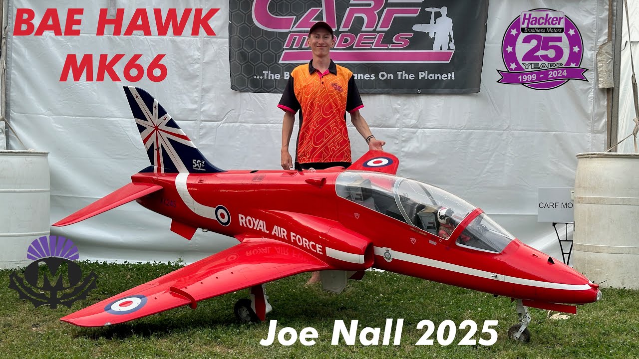 BAE HAWK MK66 - RED ARROWS - CARF MODELS - BY MAX CHRUBASIK - AT JOE NALL 2025