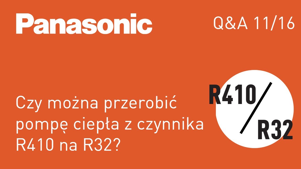 Czy można przerobić pompę ciepła z czynnika R410 na R32?