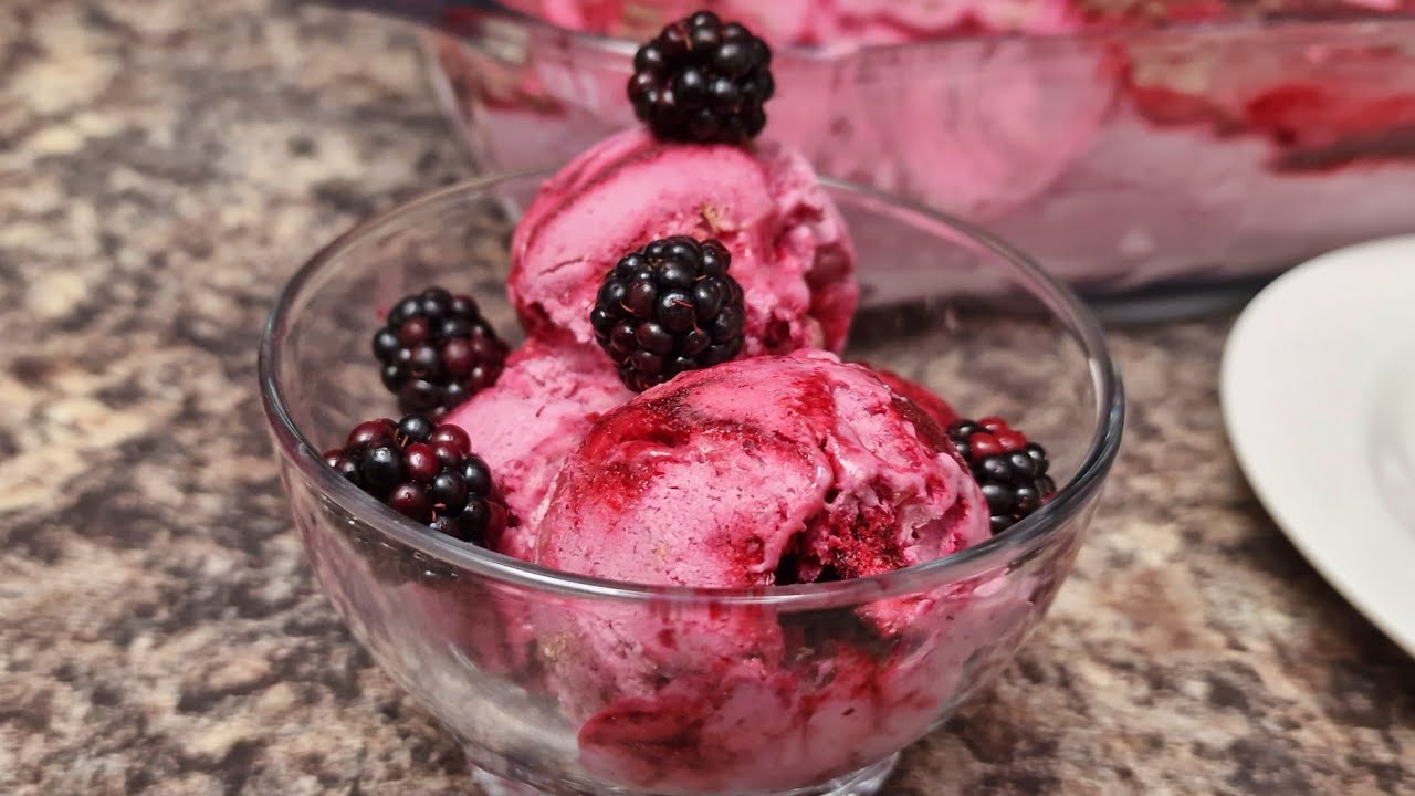 Înghețată cu piure de mure / o rețetă uşoară și foarte delicioasă 🥣 Cooking by Ligia