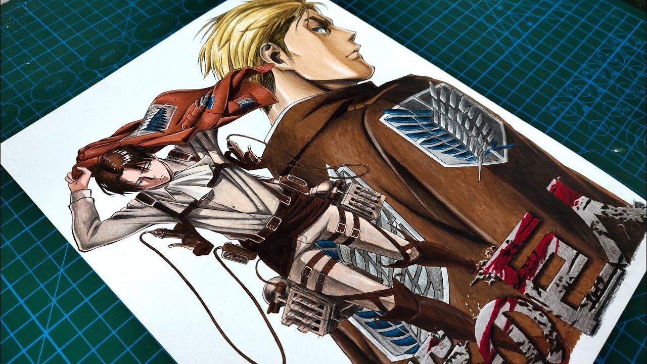 Drawing Levi Ackerman and Erwin Smith | Attack On Titan [進撃の巨人]