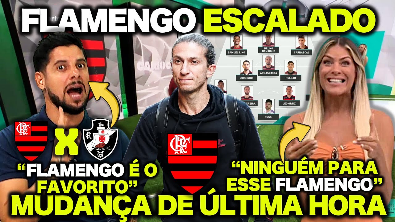 FLAMENGO ESTÁ ESCALADO! É ASSIM QUE O FLAMENGO VAI JOGAR ! VOLTA DOS TITULARES ! FLAMENGO X VASCO
