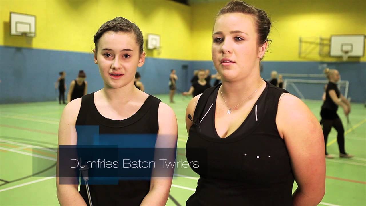 Maxwelltown High Sport Hub Baton Twirlers -  Positive Coaching Scotland in action