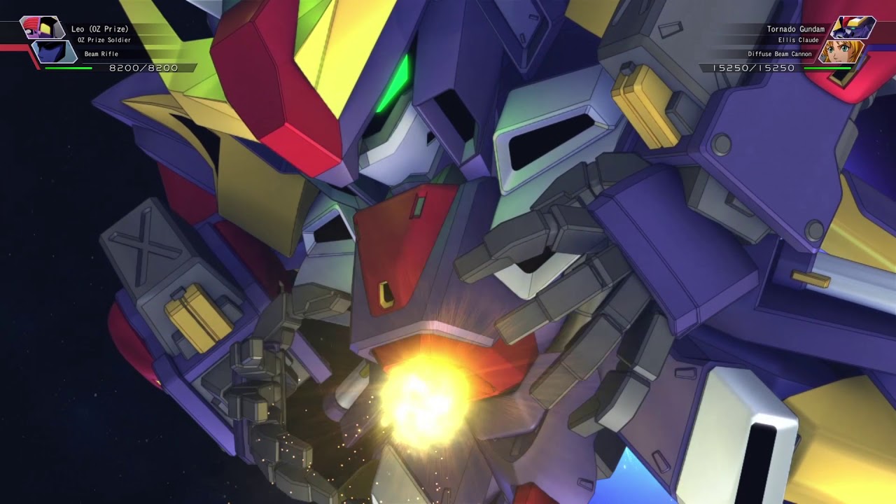 SD Gundam G-Generation Cross Rays - Tornado Gundam All Animations
