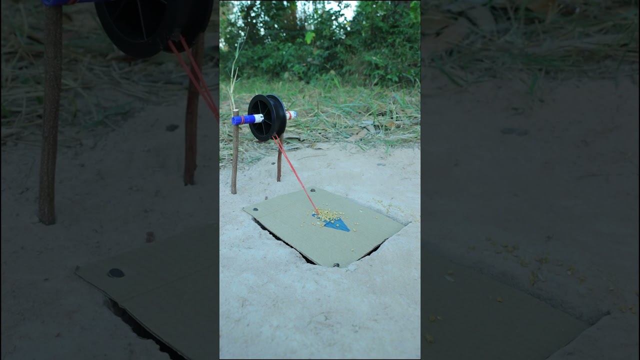Simple Unique Bird Trap Using Flat Paper #shorts