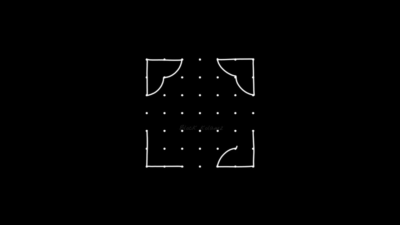 7 x 7 dots muggulu designs easy 