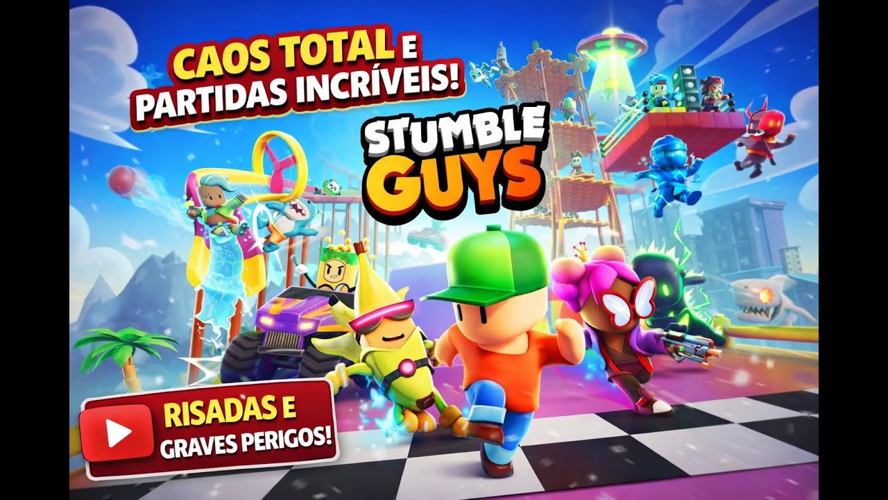 STUMBLE GUYS: QUEDAS E CORRIDAS INSANAS! GAME MOBILE + MULTIPLAYER + DESAFIO #stumbleguys  #viralrun