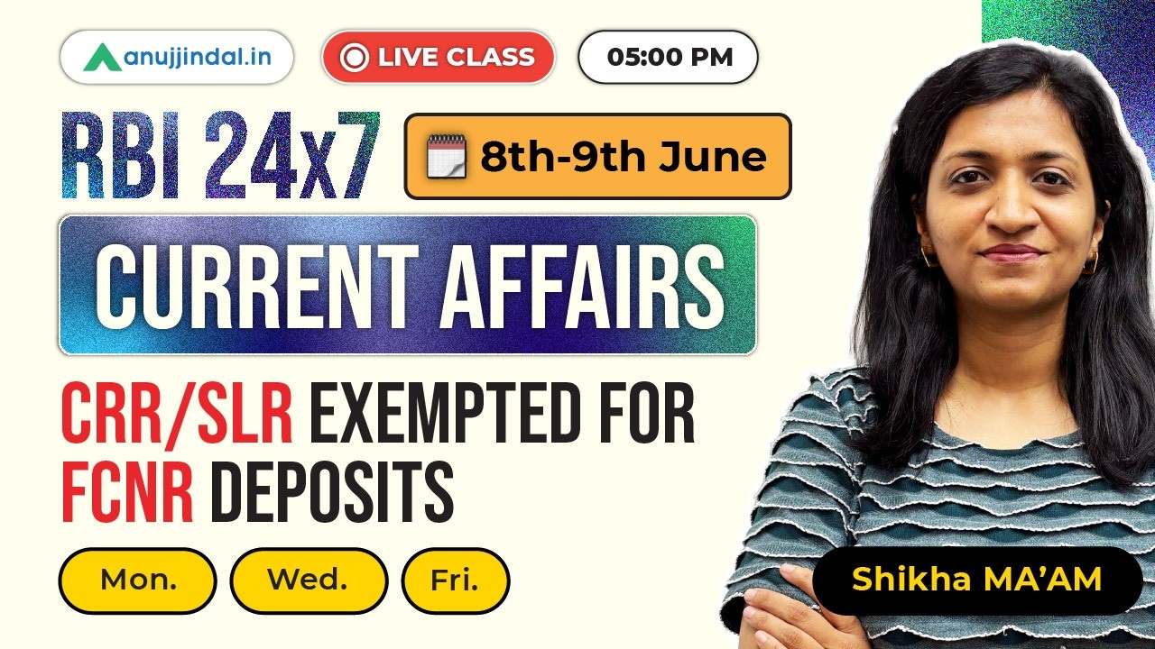 Finance Current Affairs 8th-9th June | GA | RBI 247 Anuj Jindal  | RBI Grade B Preparation 2026