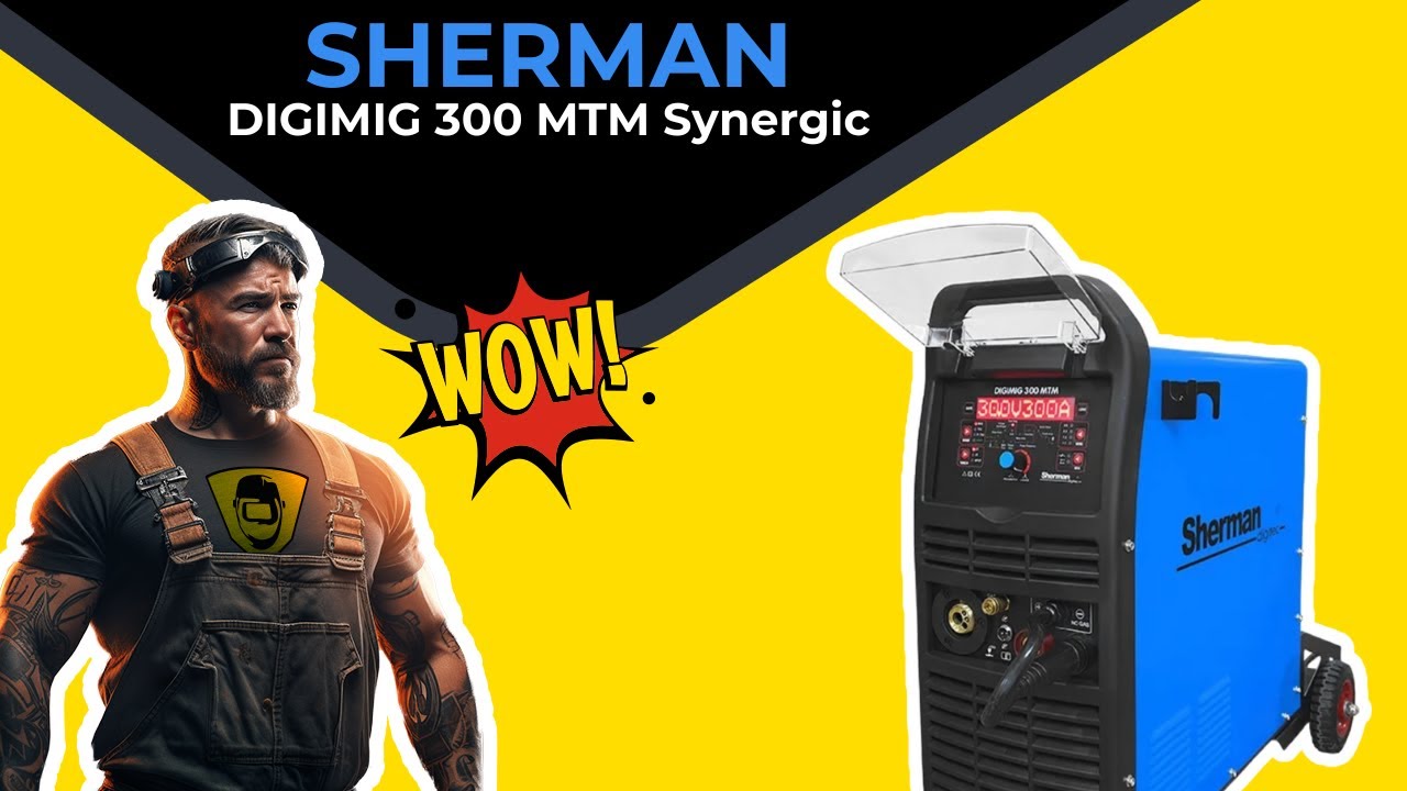 Spawarka Sherman DIGIMIG 300 MTM Synergic - test spawania, omówienie modelu, migomat, TIG