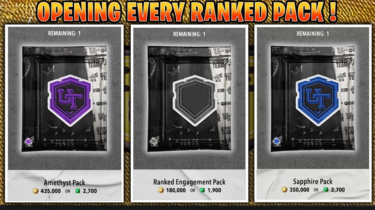 LTD! Opening EVERY Tier of Ranked Packs in CFB 26