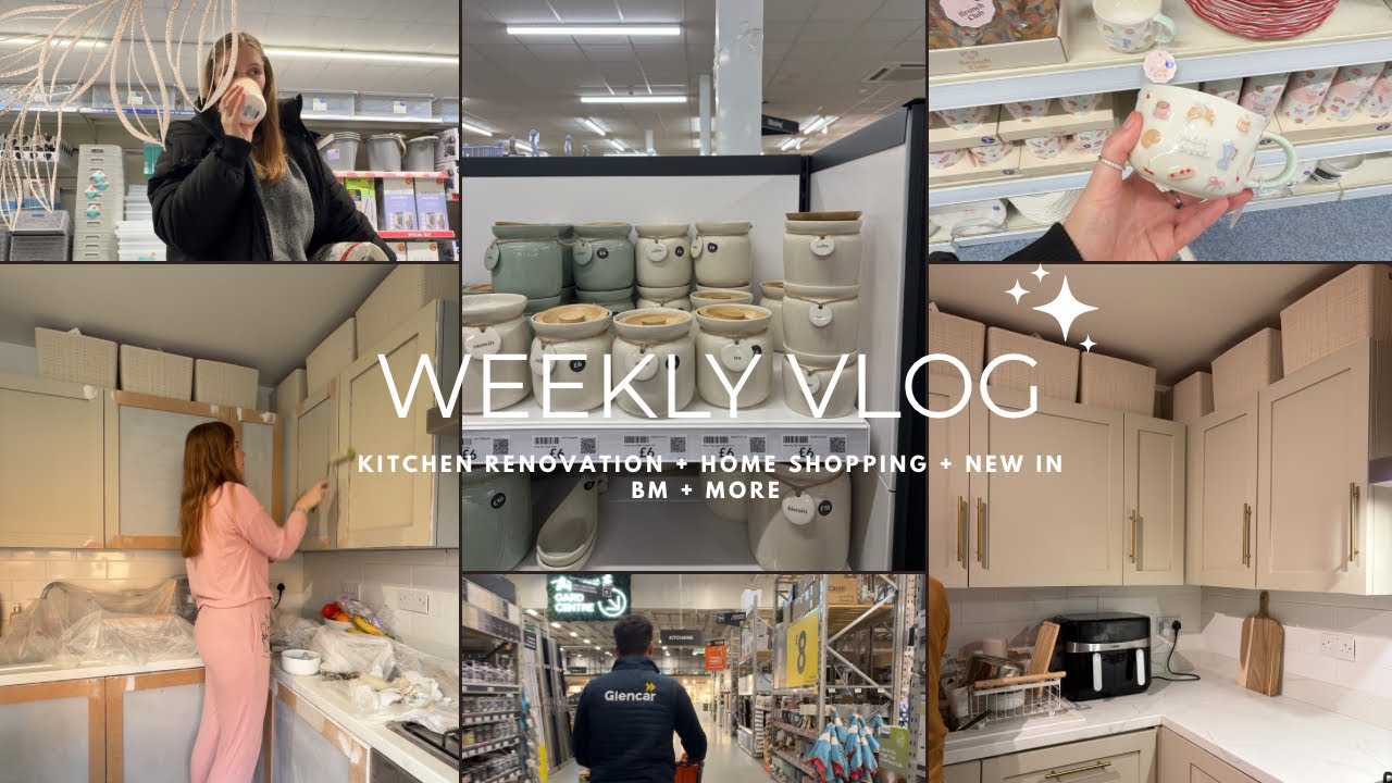 weekly vlog 3🎨kitchen renovation + home shopping + new in bm + more!
