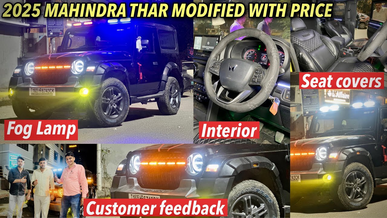 2025 MAHINDRA THAR NEW MODEL MODIFIED WITH PRICE | THAR MODIFICATION