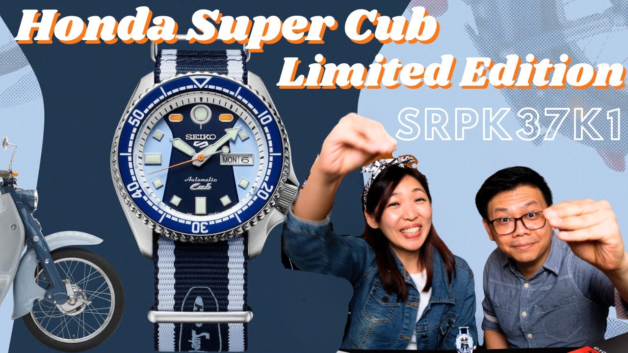 New Release! Seiko 5 Sport 55th Anniversary Honda Super Cub Limited Edition SRPK37K1
