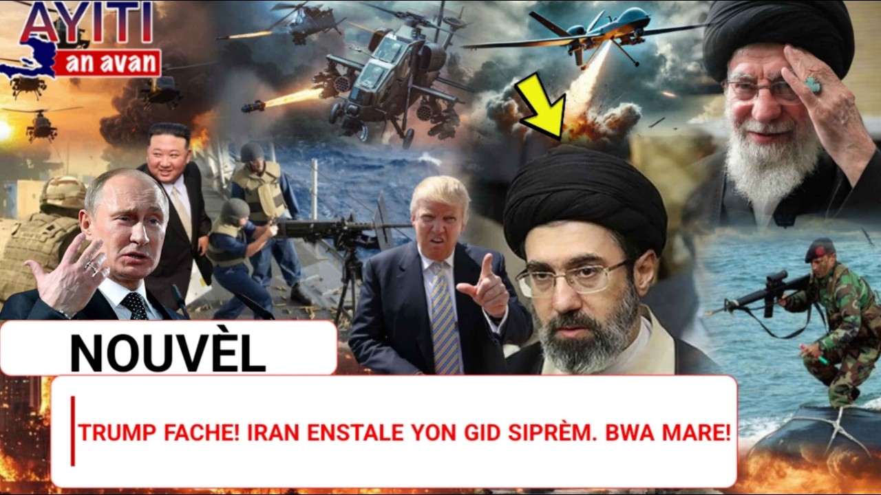 Tansyon Trump Monte! Iran nome Gid Siprèm yo a. Poutine sipòte Gid Siprèm Iran. Israël fache!