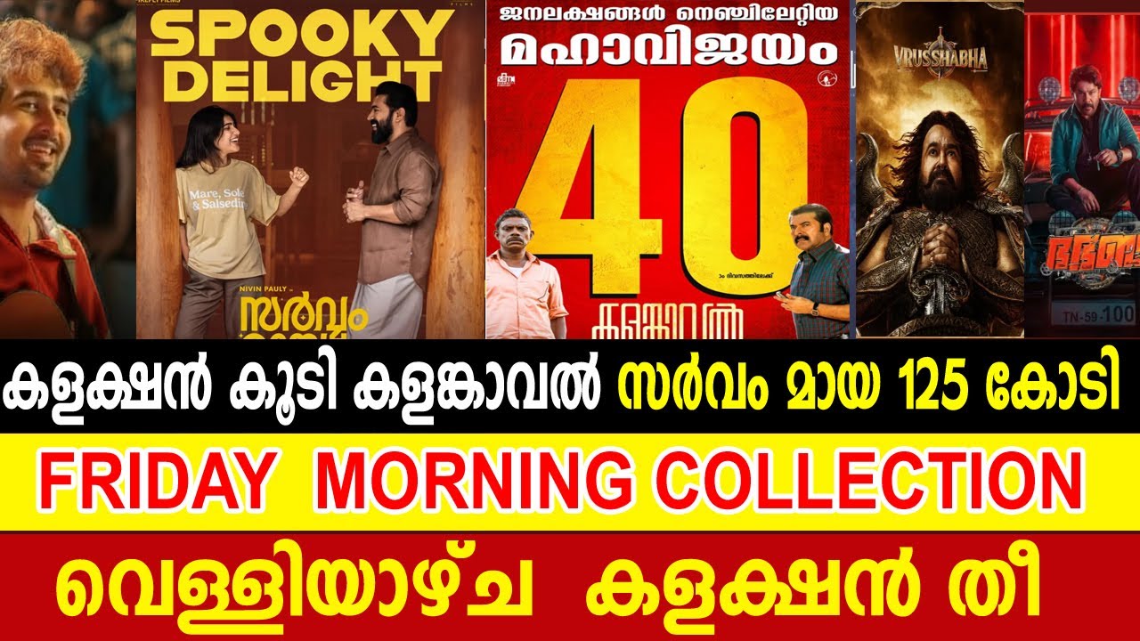 വെള്ളിയാഴ്ച കളക്ഷൻ കൂടി കളംകാവൽ |Kalamkaval Sarvam Maya Bha Bha Ba Collection 
