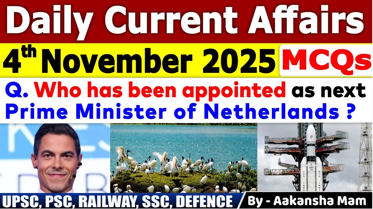4th November Current Affairs 2025 | Current Affairs Today | Daily Current Affair 2025 #currentaffair