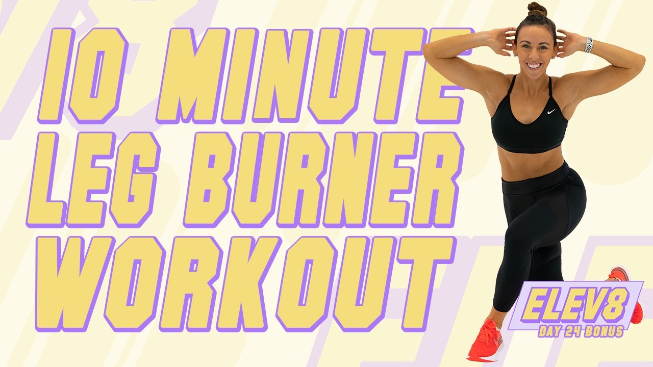 10 Minute Leg Burner Workout with SLIDERS! | The ELEV8 Challenge | Day 24