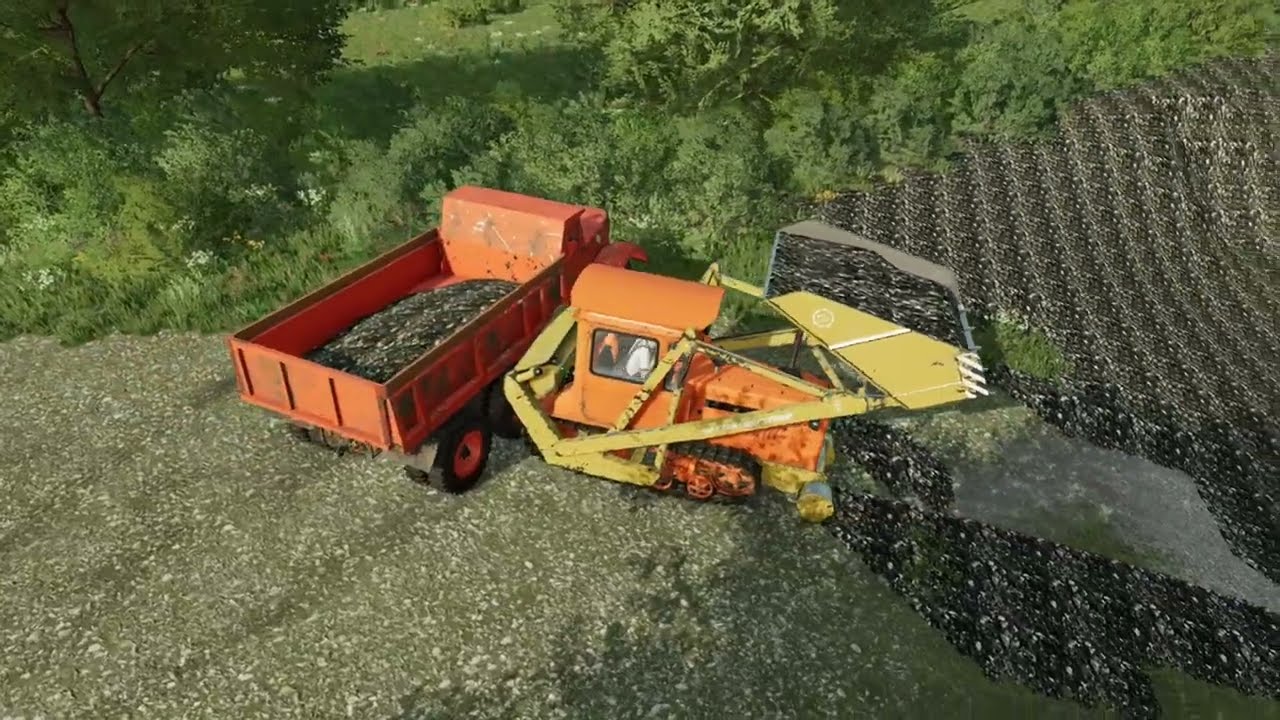 Farming Simulator 22.Карта Красный Яр. Шурик 94. С15. Работа в карьере.
