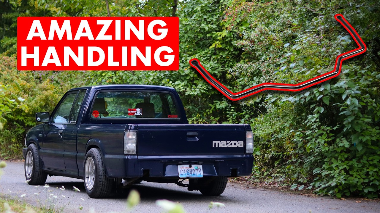 The BEST Handling Upgrade For A Truck | Adding A Rear Sway Bar To My Mazda B2200