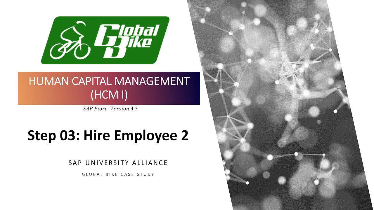 SAP Fiori | Human Capital Management (HCM I) | Step 03: Hire Employee 2