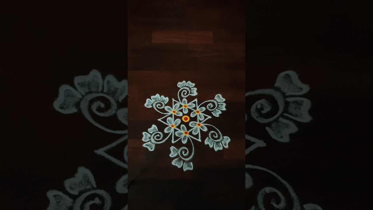 5*3 Beautiful Festival Flower kolam designs 2026🌺ugadhi kolam designs🌺#rangoli #ugadhimuggulu#shorts