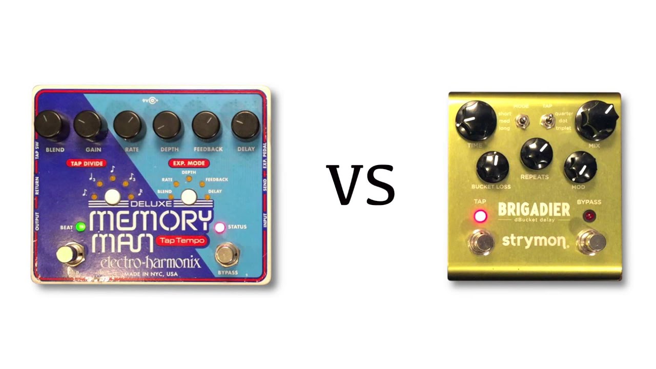 EHX Deluxe Memory Man Tap Tempo vs Strymon Brigadier