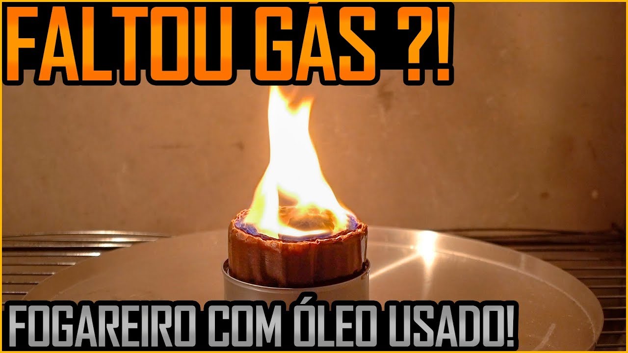 Fogareiro a Óleo Para Quando faltar Gás - Aprenda a Fazer