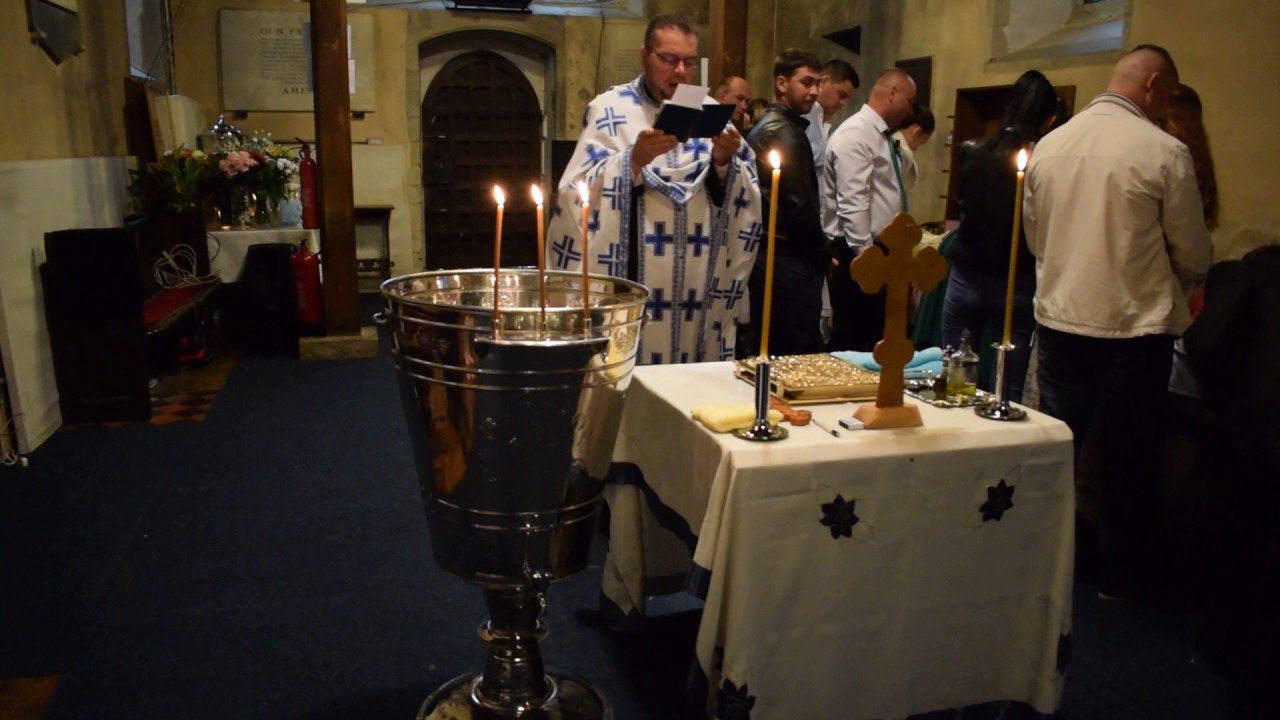 Filmare #botez in Londra, botez in grup biserica #ortodoxă