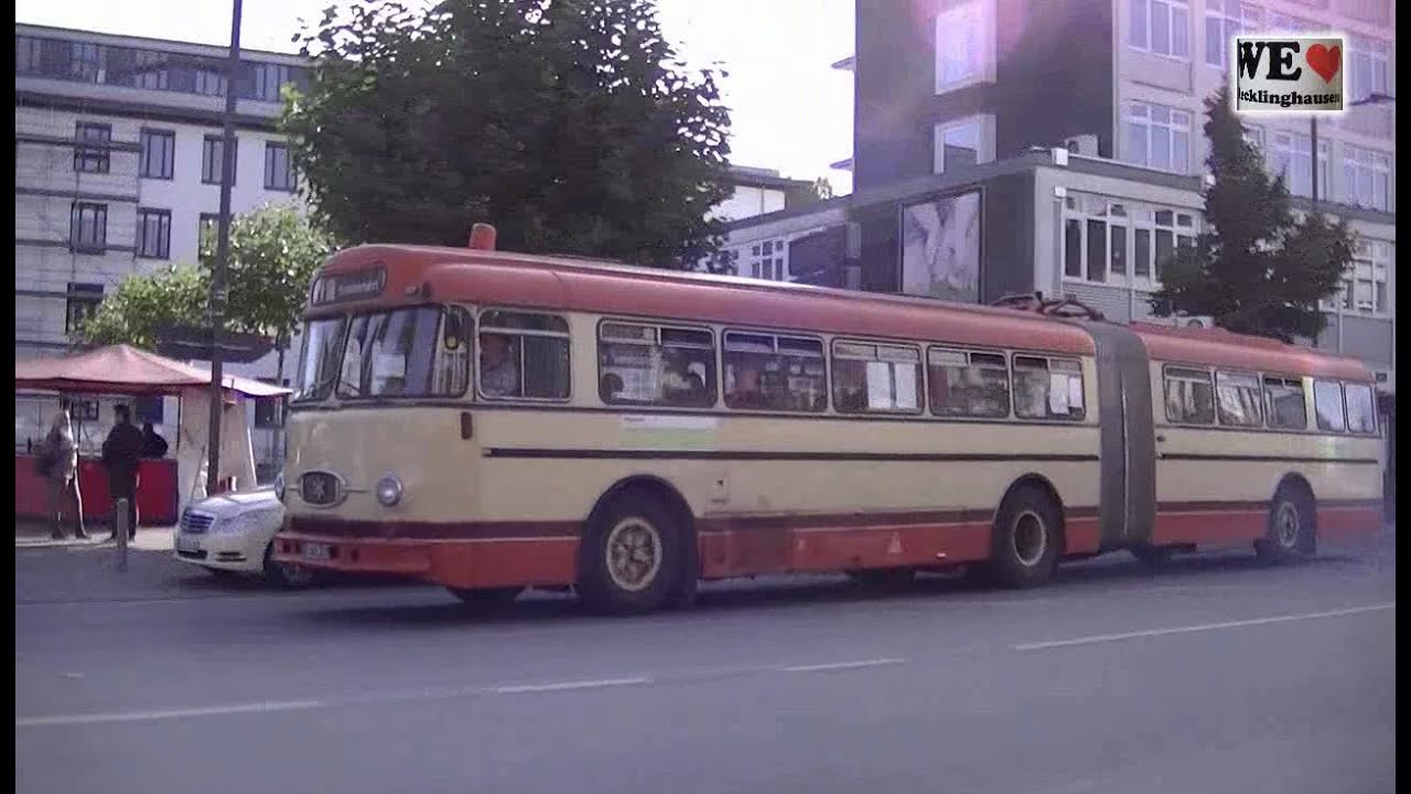 Henschel Gelenkbus in Recklinghausen / Historic articulated bus / 歴史的なバス [HD 720p]