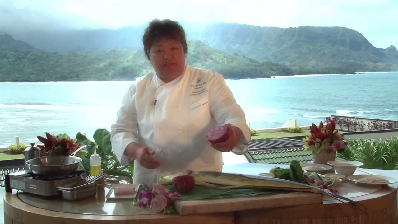 MacNut Crusted Mahi Mahi recipe - Leanne Kamekona