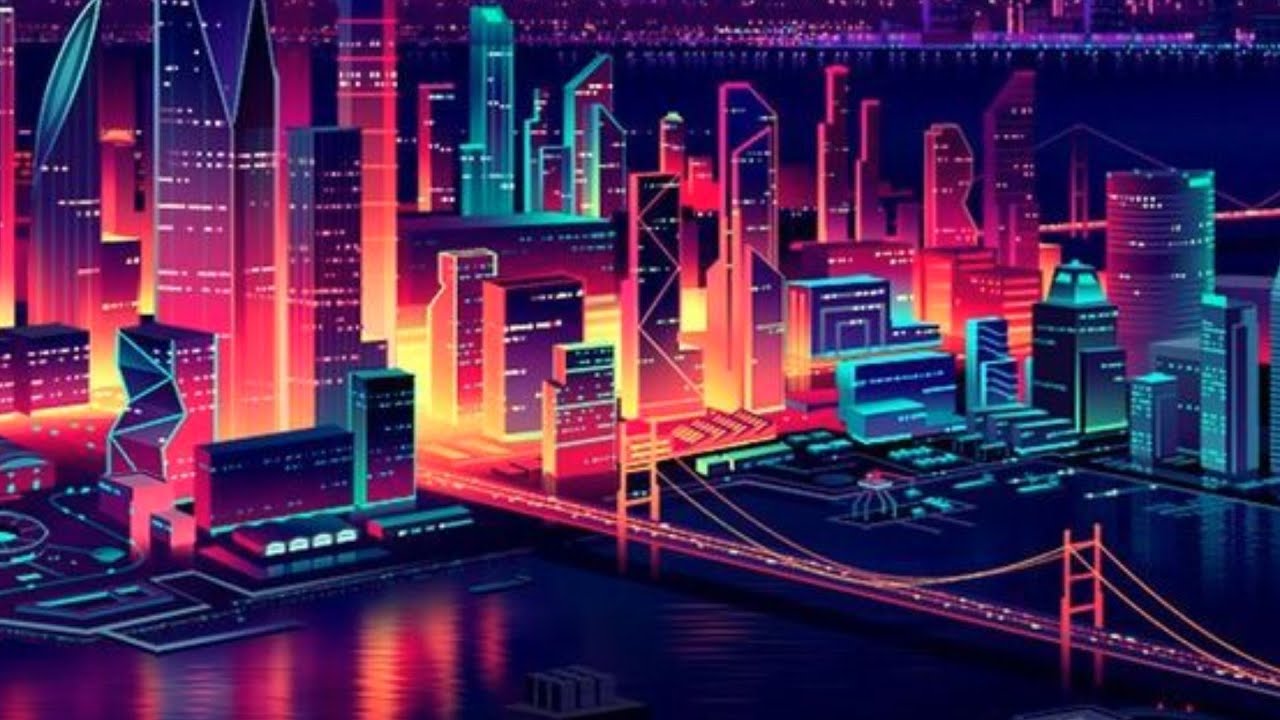 Neon Street ( Ambient Cyberpunk  Retrowave )