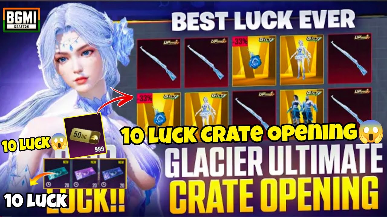 10UC Luck😱 Winterglow Sylph Ultimate Set Crate Opening | Kar98 10 UC Opening |New Ultimate Set Trick