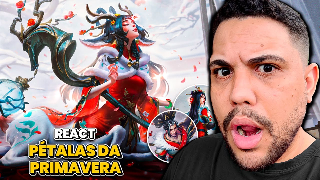 REACT: SKINS PÉTALAS DA PRIMAVERA | LEAGUE OF LEGENDS | LOL | JUMARGEM