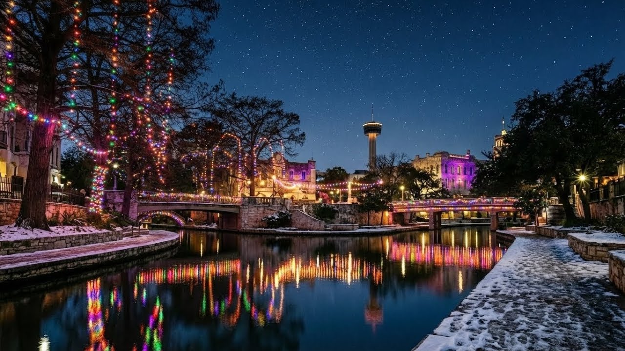 Relaxing Piano Music 🌙 Calm City Nights, Winter & Ocean Scenes | Peaceful Background (30 Min)