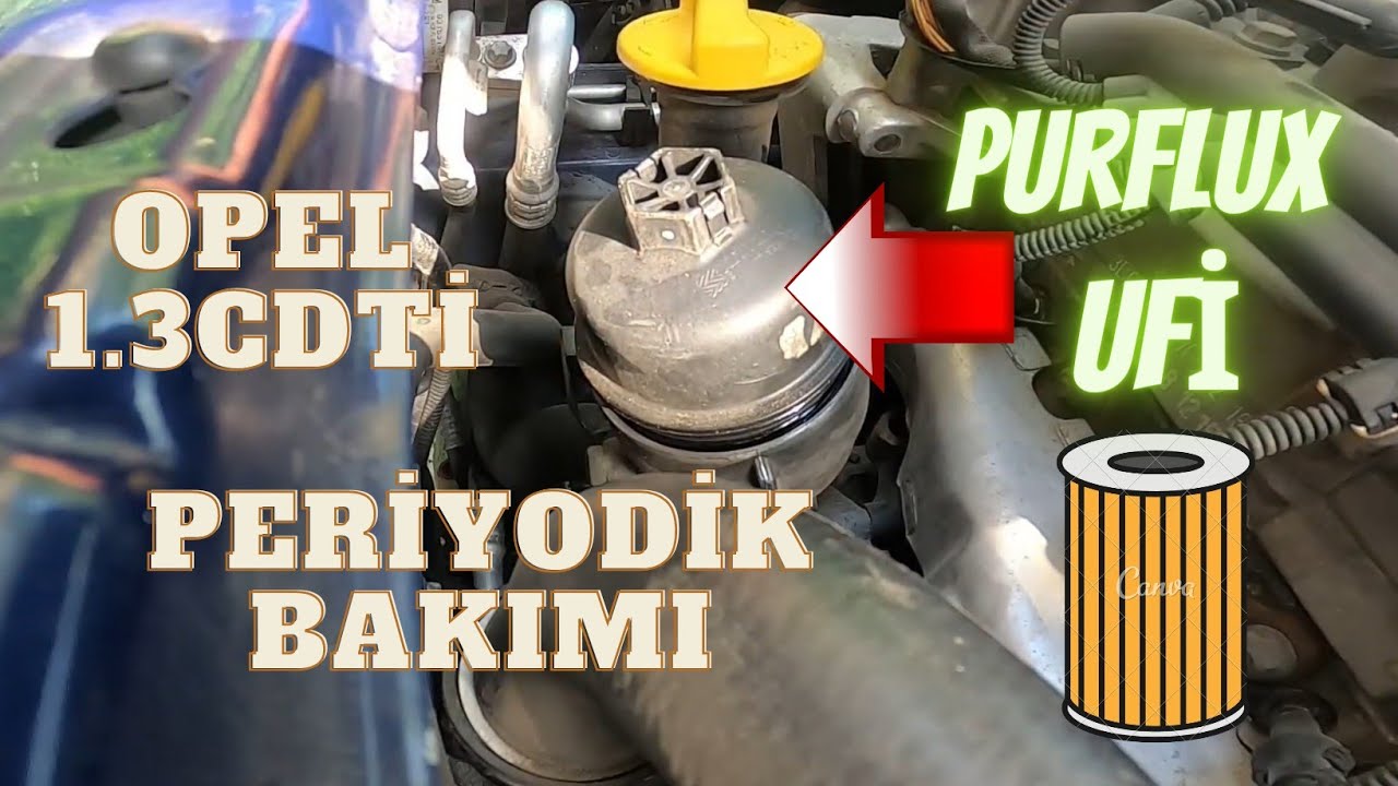 Opel Combo 2006 1.3 CDTİ Yağ Bakımı |Pruflux | Ufi