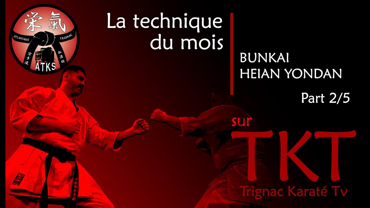 LA TECHNIQUE DU MOIS / BUNKAI HEIAN YONDAN - Partie 2/5