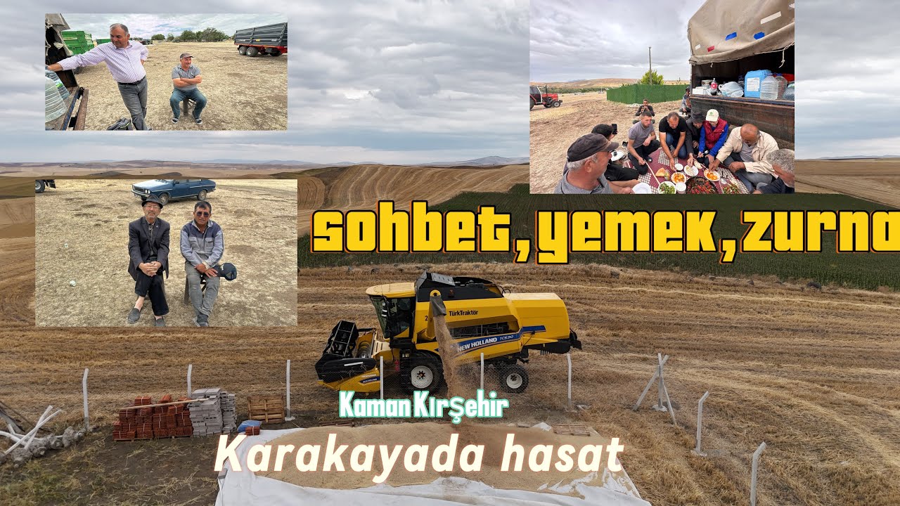 Kırşehir kaman karakaya köyünde hasat 
