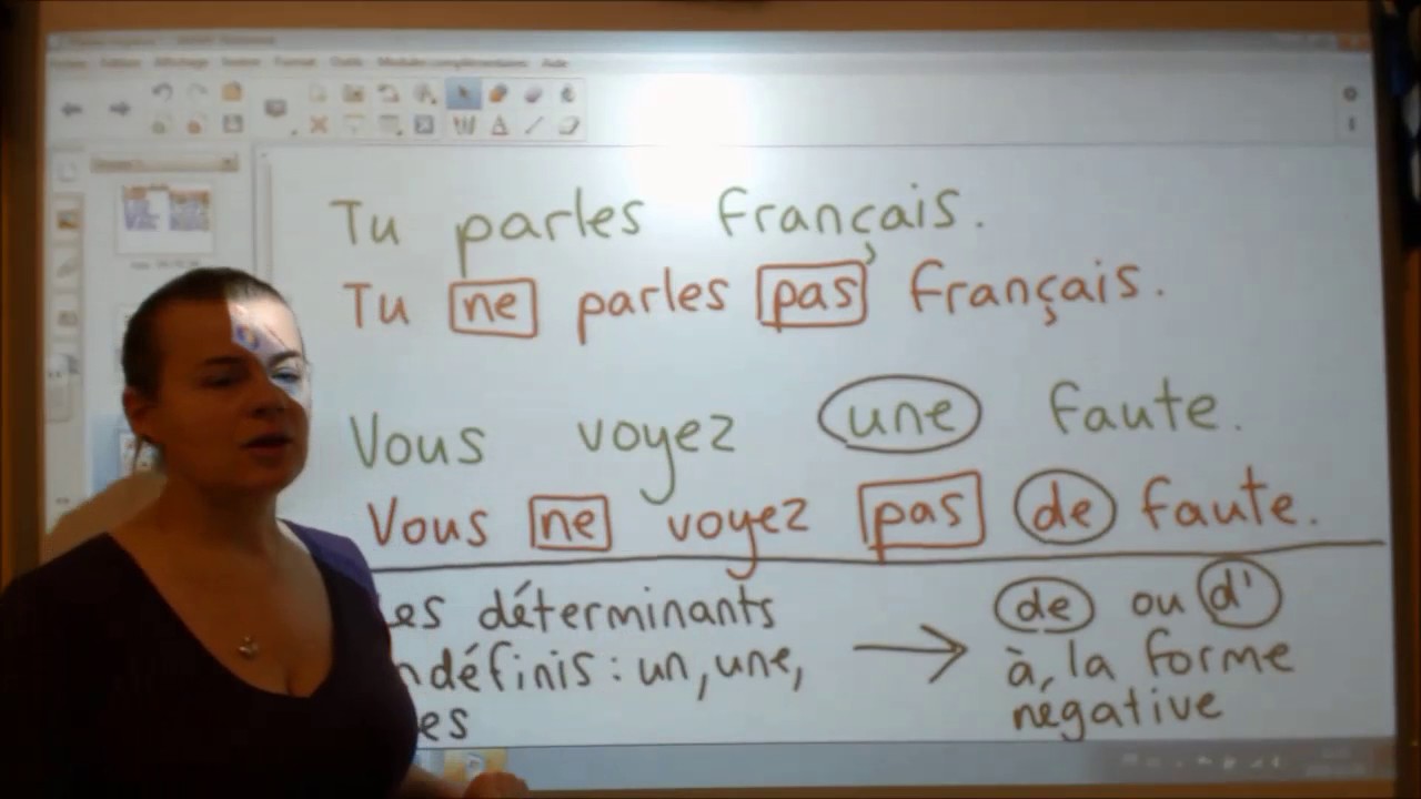 La forme négative