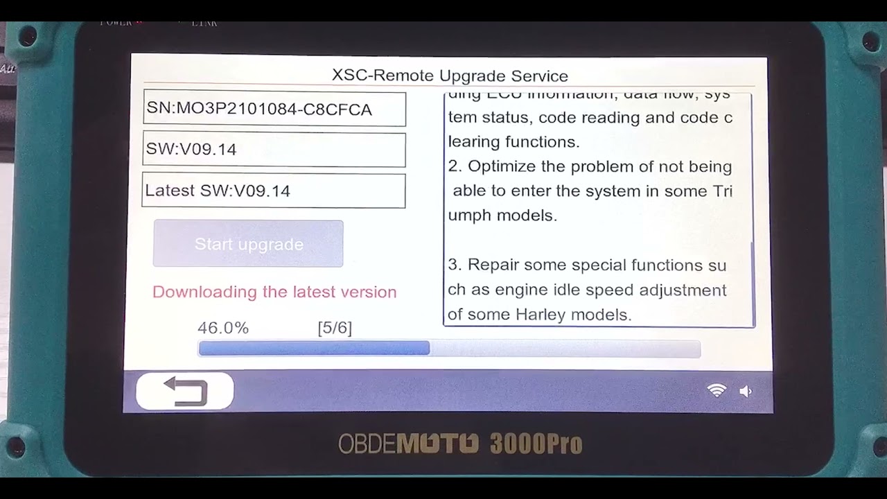 UPDATE OBDEMOTO-3000pro