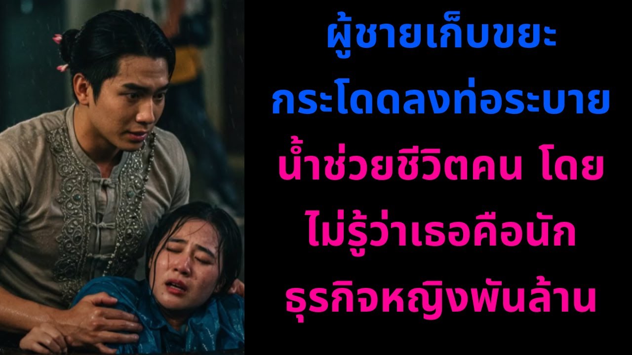 ผู้ชายเก็บขยะกระโดดลงท่อระบายน้ำช่วยชีวิตคน โดยไม่รู้ว่าเธอคือนักธุรกิจหญิงพันล้าน