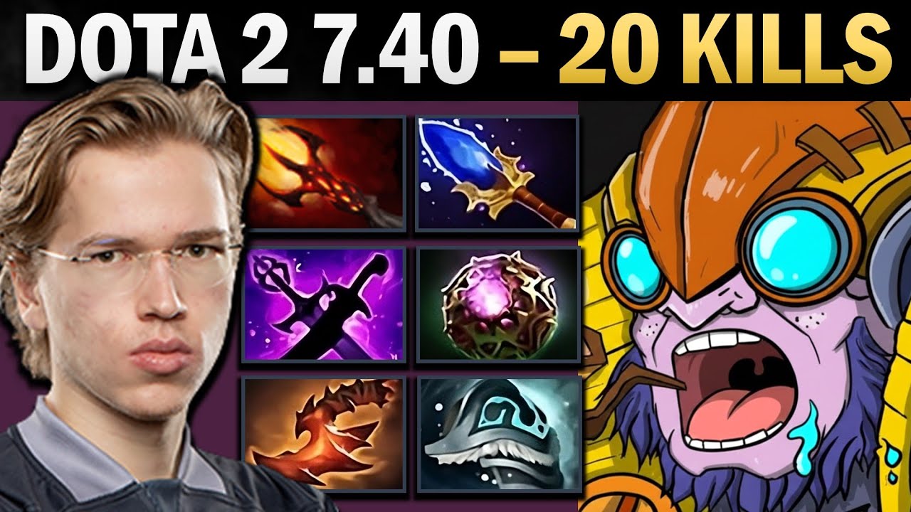 Tinker Pro Mid с Дагоном и Шивасом - Геймплей Dota