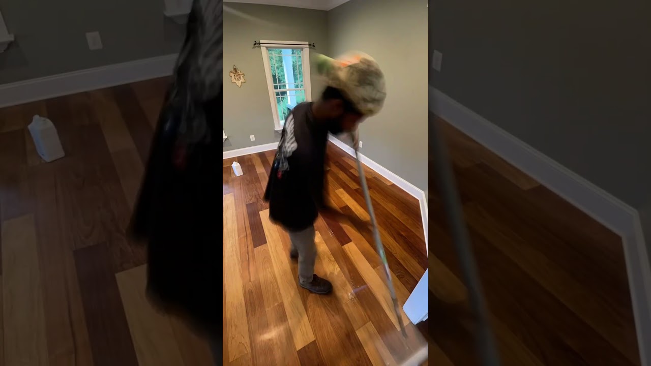 Refinishing Brazilian Cherry Hardwood Floors without Sanding 🙂&zwj;&harr;️