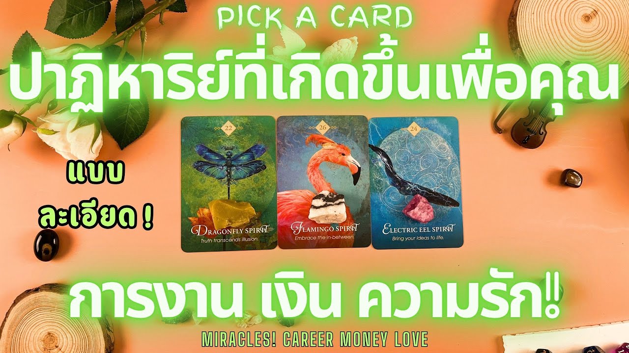 ปาฏิหาริย์ที่เกิดขึ้นเพื่อคุณ การงาน เงิน ความรัก🔮💖 PICK A CARD YOUR MIRACLES! CAREER MONEY LOVE