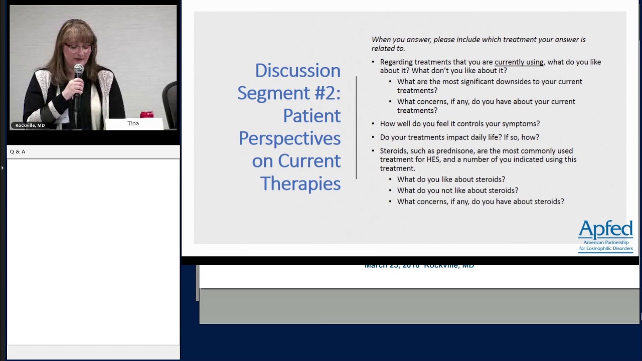 Patient Perspectives on Current Therapies for Hypereosinophilic Syndromes