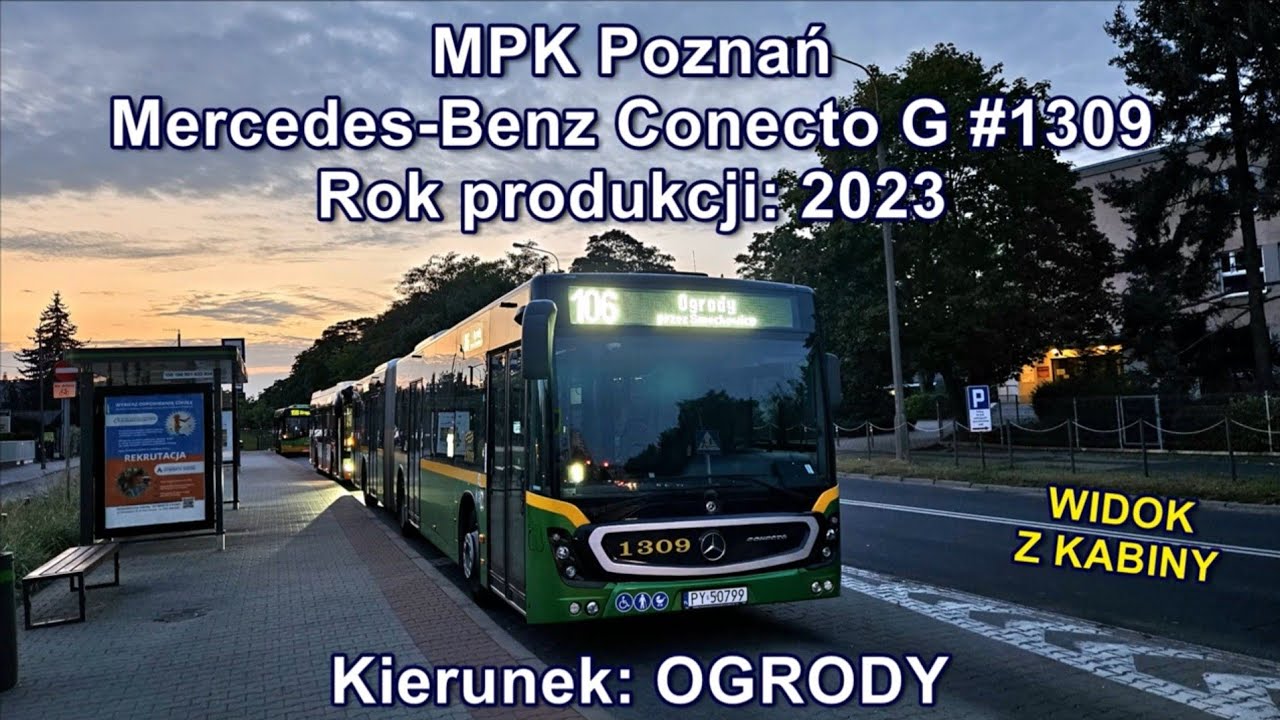 MPK Poznań - Linia 106, Mercedes-Benz Conecto G #1309