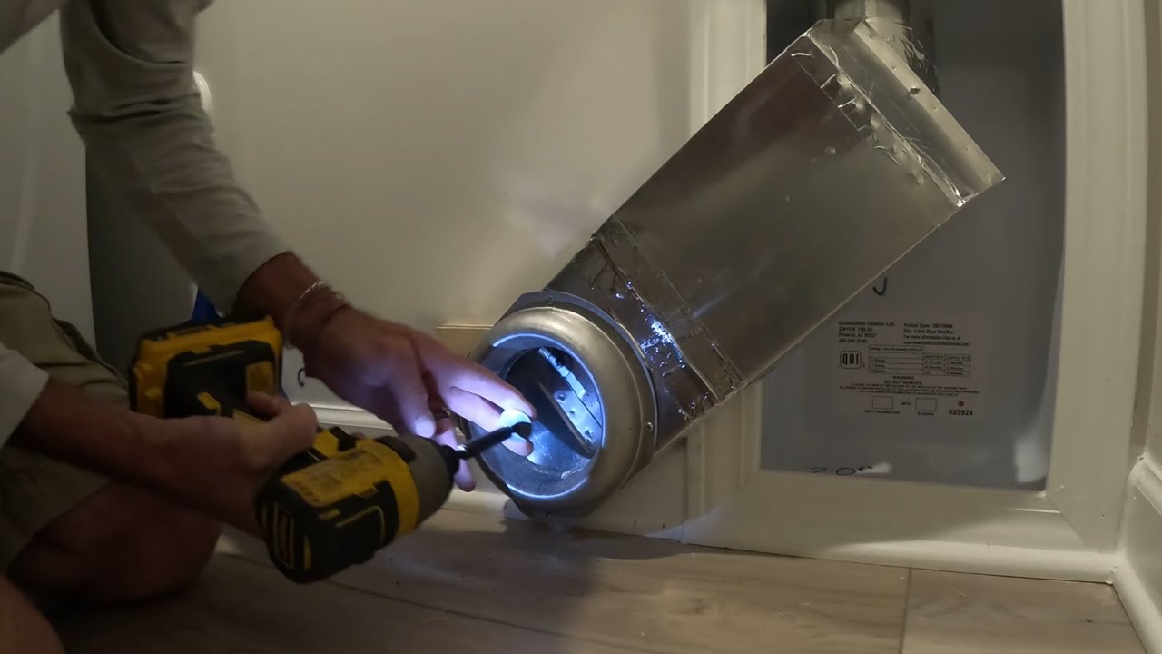 The Dryer Vent Upgrade You Didn’t Know You Needed! Telescoping DRYER VENT Install! #almetaldryervent