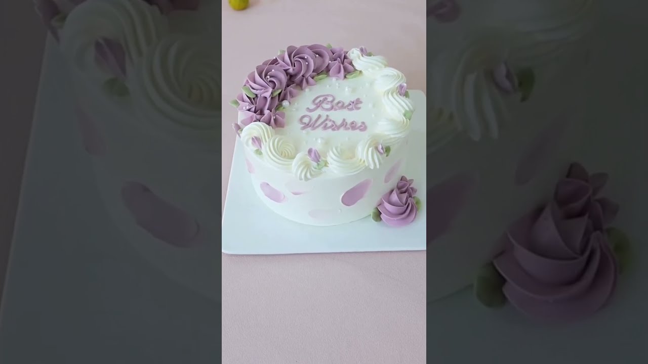 Simple Beautiful Cake Decoration #cake #cakedecorating #cakedesign #cakes #cakeideas